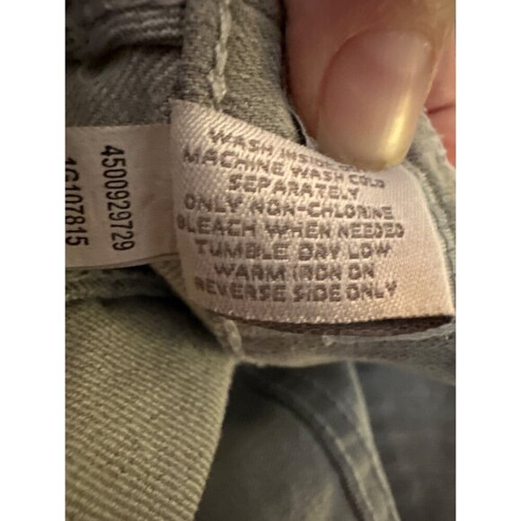 Chicos Flare Bootcut Gray Rhinestone Embellished High Waist Jeans Womens 12/L - Picture 9 of 12